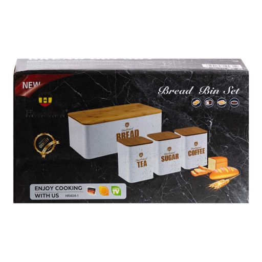 Набор для хранения продуктов Haus Roland 4 штуки из нержавеющей стали, белый Yiwu HP33527 (1760660)