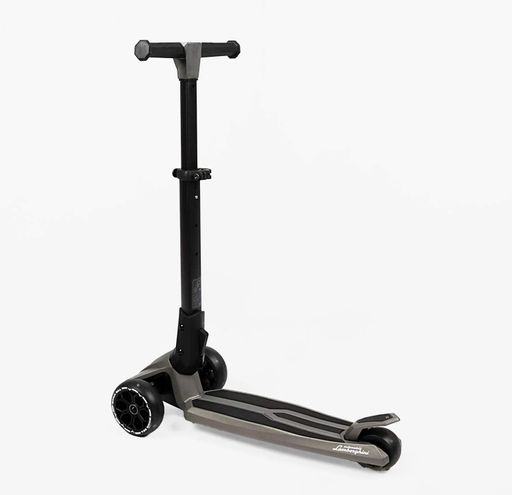 Самокат трехколесный Best Scooter Lamborghini L1-6 колеса PU со светом. Black (190168) (1761271)
