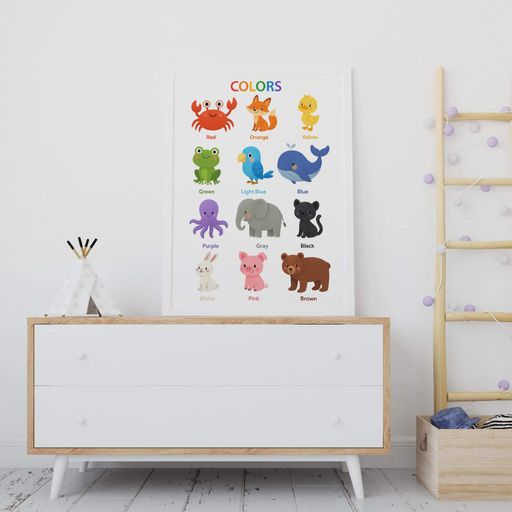 Навчальний постер Motivator Кольори англійською Colors 42x59.4 см, A2, без рамки (D233_A2) (1761598)