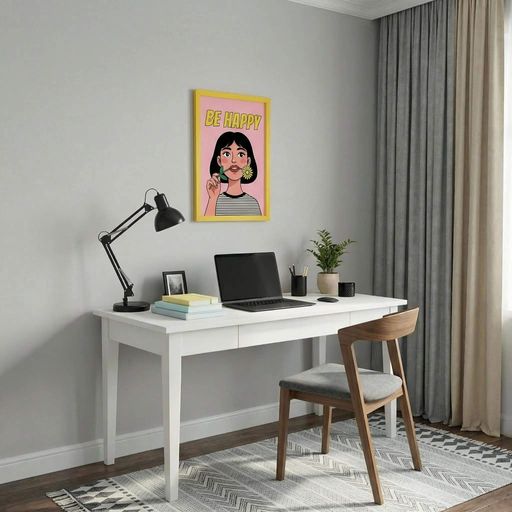 Мотивационный постер Motivator Be Happy Будь счастливым 29.7x42 см, A3, без рамки (MOTN009_A3) (1761637)
