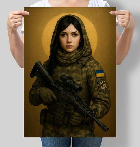 Постер Motivator Украинская военная 29.7x42 см, A3, без рамки (NU113_A3) (1761843)