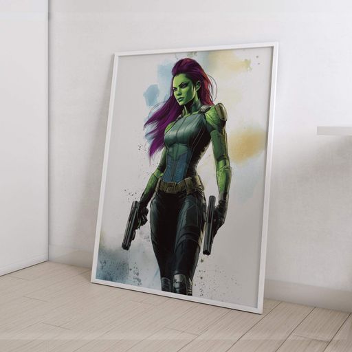 Постер Motivator супергероїня Marvel Гамора. Fan art. Серія Superheroine Collection 42x59.4 см, A2, без рамки (MAR12_A2) (1762292)