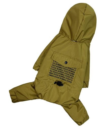 Дощовик DOGS BOMBA для собак, з кишенею, колір лайм, 8 розмір (1762811)