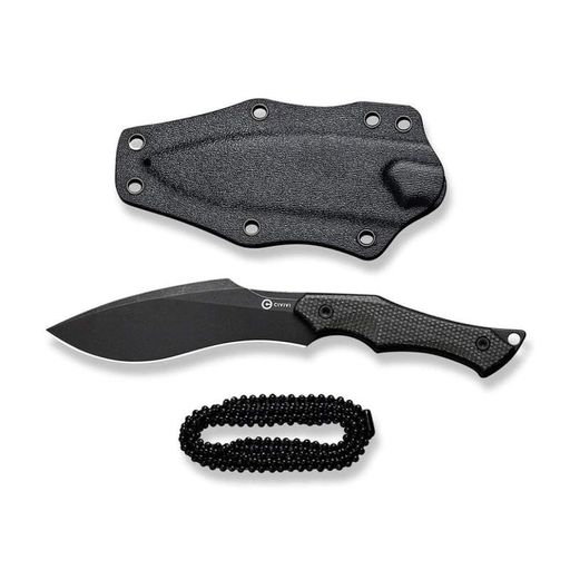 Ніж фіксований тактичний Civivi Vaquita Ii, (8.1 см) Nitro-V / Micarta чорний (1762899)