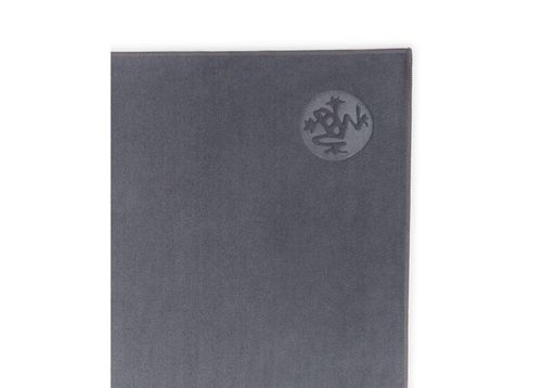 Рушник для йоги та тренувань Manduka eQua Hot Hand Towel Thunder 67x40 см Сірий (23748) (1763216)