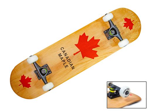 Скейтборд дерев'яний Canadian maple. Black (2008015934) (1763388)