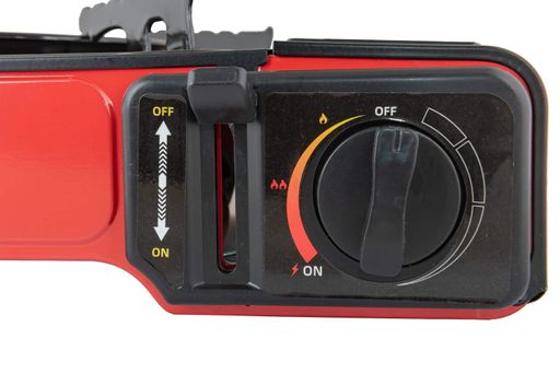 Плита портативная газовая MASTERTOOL с пьезоподжигом в пластиковом кейсе. Black and Red (44-5102) (1763479)