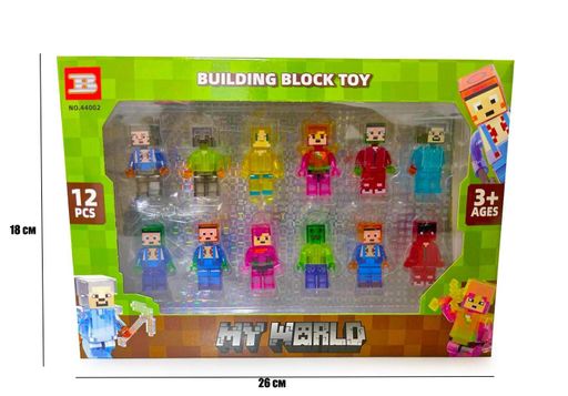 Игровой набор Yufeng Minecraft 002 12 фигурок. Multicolor (163127630) (1764853)