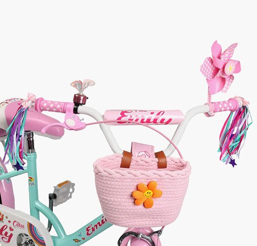 Детский двухколесный велосипед 18 дюймов Corso Emily ML-215 стальная рама 1 скорость. Pink and Mint (188187) (1765016)