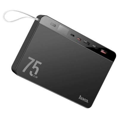 Батарея универсальная HOCO 75000 mAh Overlord PD/20W, QC/3.0/22.5W, Black (J94 / 714739) (1768149)