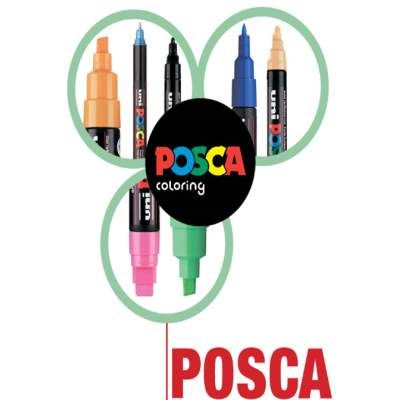 Художественный маркер UNI Posca Black 0.9-1.3 мм (PC-3M.Black) (1768183)