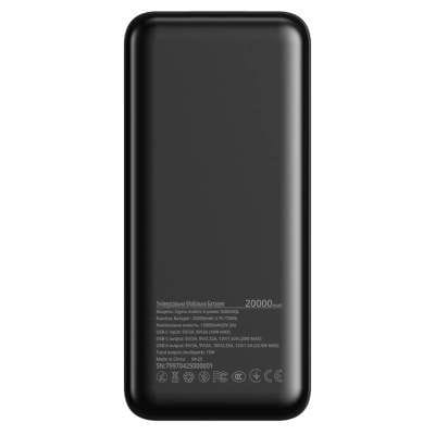 Батарея универсальная Sigma X-power SI20A4QL 20000mAh, PD/20W, QC/22.5W, LED, cable 20w, black (4827798799710) (1768391)