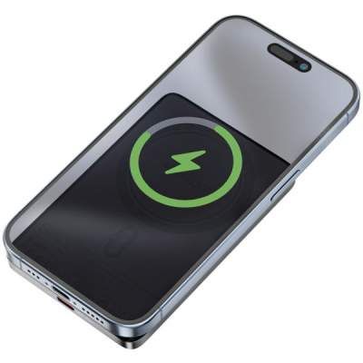 Батарея универсальная Acefast Magnetic Wireless 5000mAh 18W PD, QC/3.0, QI 7.5W, ультра тонкий, M8 Bllack (6974316283386) (1768392)