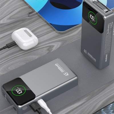 Батарея универсальная Dudao K31Pro 20000mAh 45W PD, QC, with built-in USB-C/Lightning cables (6977196682010) (1768435)