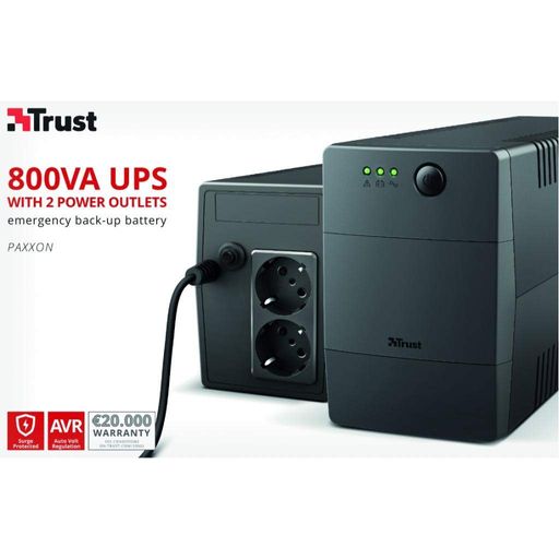 Пристрій безперебійного живлення Trust Paxxon 800VA (23503_TRUST) (1768977)