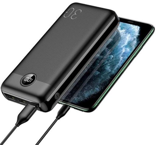 Портативний зарядний пристрій Yenkee YPB 3018 - 30000 mAh PD20W Black (1769042)