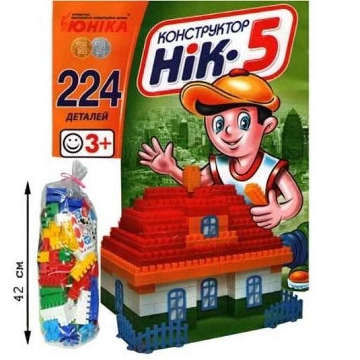 Дитячий конструктор Нік-5 70927, 224 великі деталі (1769201)