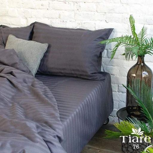 Комплект постельного белья Tiare семейный Satin Stripte 100% хлопок (76) (1769864)