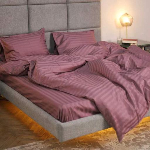 Комплект постільної білизни Tiare сімейний Satin Stripte  100% бавовна (73) (1769968)
