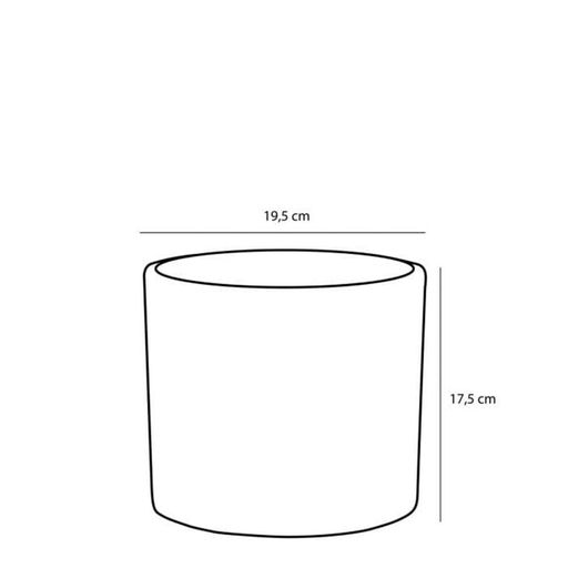 Кашпо Edelman Era pot round 19,5 см темно-сіре 1035848 (1776193)