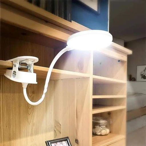 Настольная лампа USB LED гибкая с прищепкой (1777110)