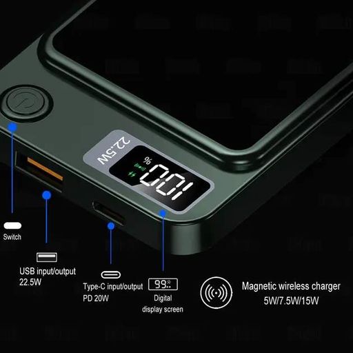 Power bank беспроводной XIYT Y211 / быстрая зарядка / Magsafe / Magnetic / 22.5W + 15W / 10000 mAh (1777116)