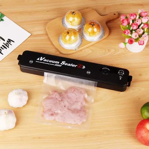 Вакууматор Vacuum Sealer вакуумный упаковщик для еды, бытовой вакууматор черный (1777255)