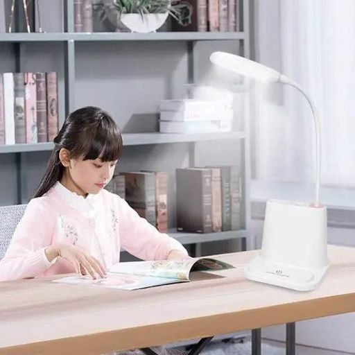 Аккумуляторная Настольная LED лампа Bionic Desk Lamp c USB выходом, органайзером и подставкой для смартфона (1777343)