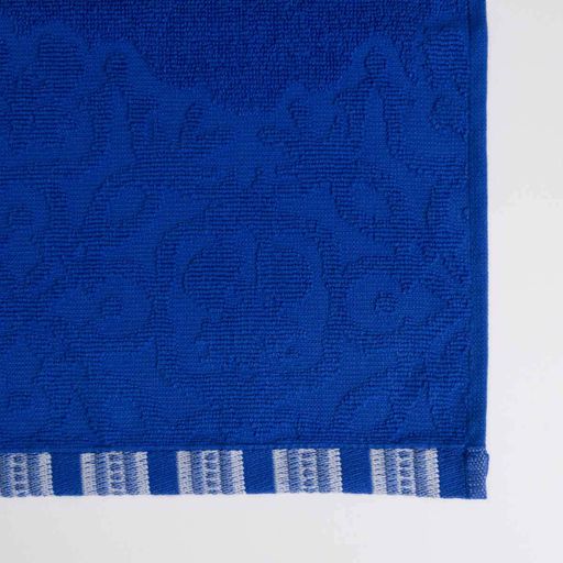 Набор махровых полотенец с орнаментом 2шт GM Textile 50х90см, 70х140см 400г/м2 (Синий) (1781472)