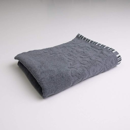 Набор махровых полотенец с орнаментом 2шт GM Textile 50х90см, 70х140см 400г/м2 (Серый) (1781478)