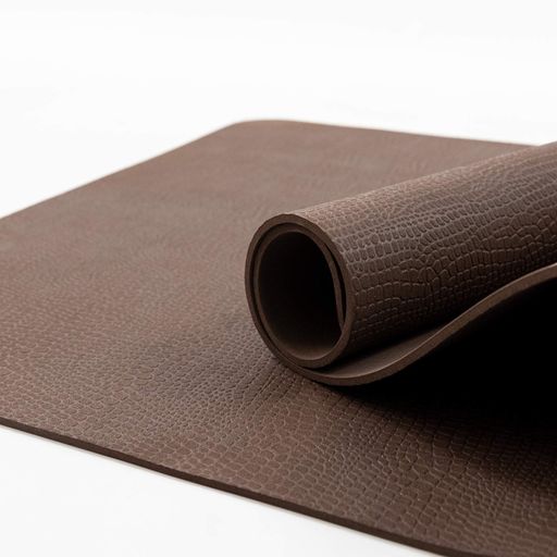 Килимок для йоги та фітнесу EVA (йога мат, каремат спортивний) 100х50 см OSPORT Yoga Pro Micro 3мм (OF-0244) Коричневий (1782453)