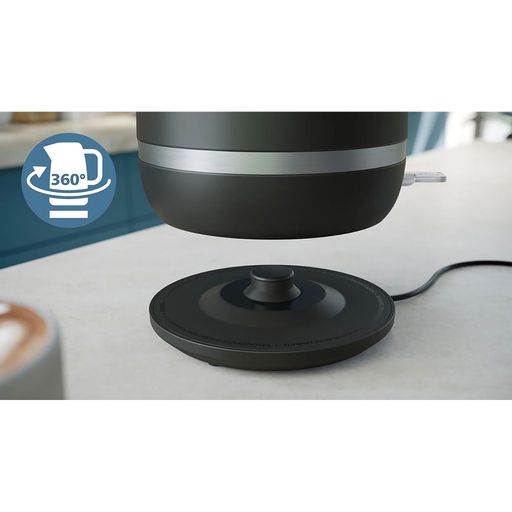 Електрочайник PHILIPS Double Walled Kettle з подвійними стінками, чорний, 1.7 л (HD9395/90)