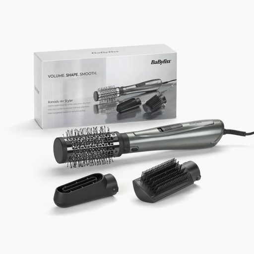 Фен-щетка для волос BaByliss Xanadu 3 насадки, серый (AS261E)