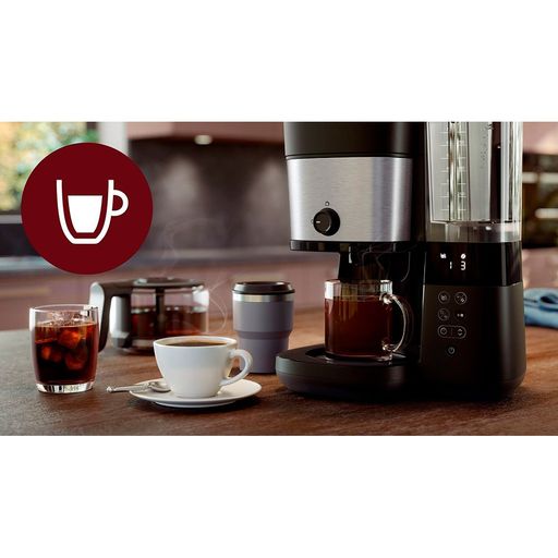 Капельная кофеварка PHILIPS All-in-1 Brew черная, 1.25 л (HD7900/50)