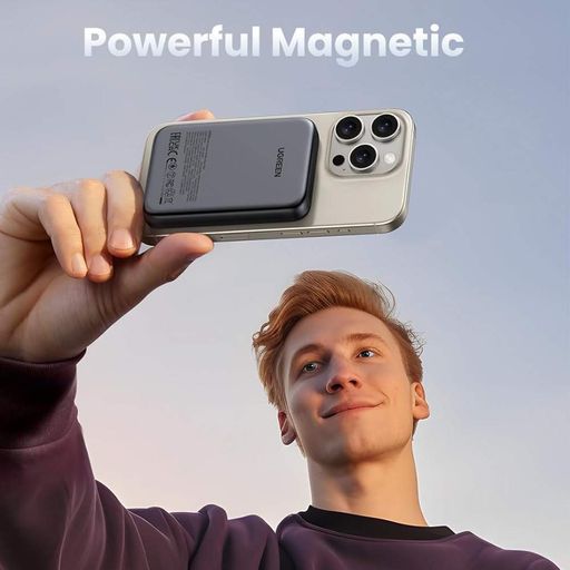 Повербанк UGREEN 10000 mAh 20W c магнитной беспроводной зарядкой MagSafe PB561 Black (1789404)