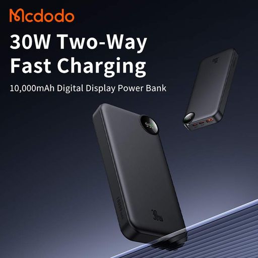 Павербанк Mcdodo 10000 mAh з LED-дисплеєм та швидкою зарядкою PD 30W MC-3850 (1789406)