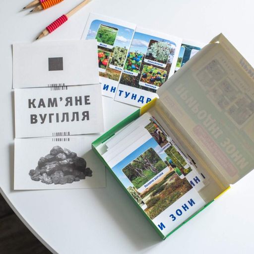 Природные зоны Набор тематических карточек 13169002 4-6 лет Ranok Creative для детей (1789596)