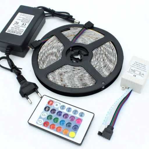 Лента светодиодная c пультом GarlandoPro водостойкая 300 LED 5m led лента 5050RGB (1789921)