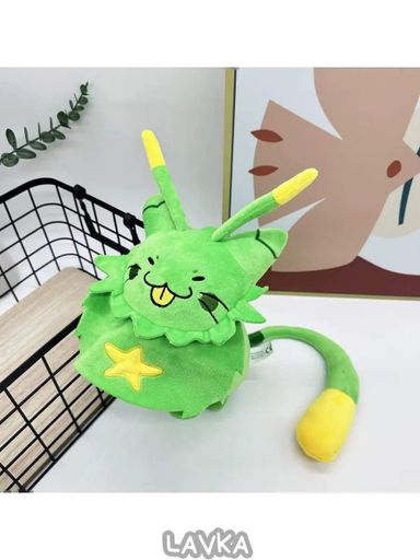 Мягкая игрушка Lavka Гнарпи Кот, зелёная инопланетная кошка Regretevator Gnarpy, 20 см 1703254201 (1792162)