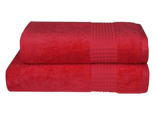 Полотенце Parisa Terry Waffle J-403 красный 50x90 (550 г/м2) (1792653)
