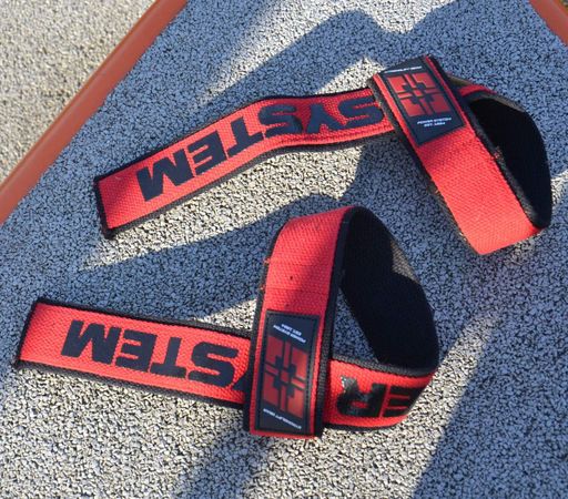 Лямки для тяги Power System PS-3401 Lifting Straps Duplex Black/Red (1792955)