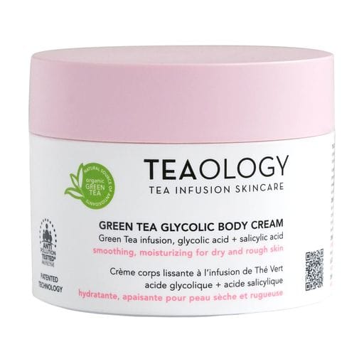 Разглаживающий крем для тела Teaology Green Tea Glycolic Body Cream, 260 мл