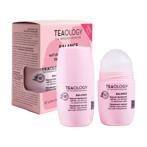 Набор роликовых дезодорантов Teaology Balance Natural Deodorant, 2*40 мл