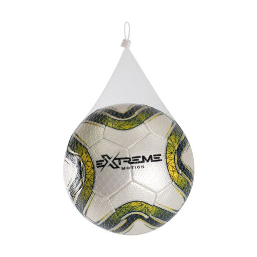 М'яч футбольний Shantou Jinxing Extreme Motion No 5, з сіткою та голкою, від 3 років, 350 г (FB1389)