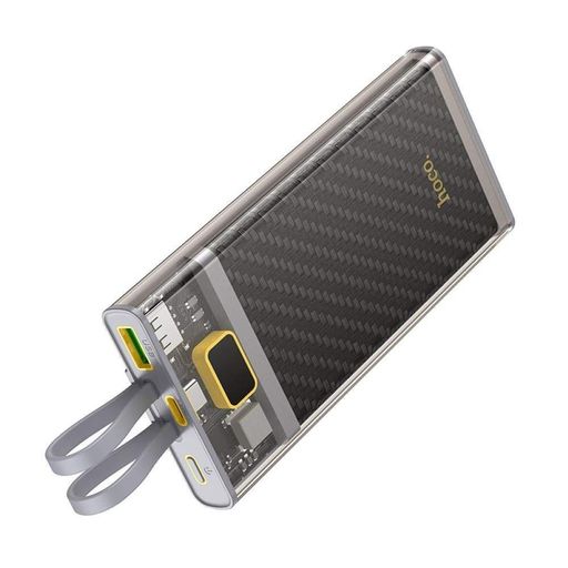 Зовнішній акумулятор HOCO J104 Discovery edition 22.5W fully compatible power bank with cable(10000mAh) Gray (6931474788955) (1802255)