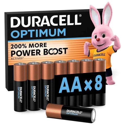 Батарейка Duracell LR6/AA OPTIMUM (8шт) (5000394158931) (1802348)