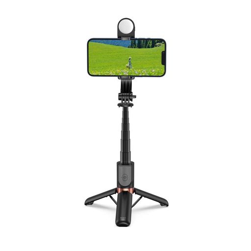 Селфі-трипод WIWU Mini Selfie Stick Wi-SE011 (with filled lights) Black (6976975613184) (1802364)