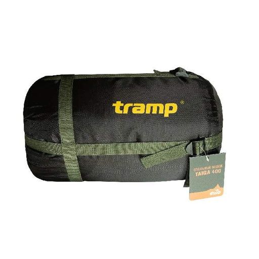 Одеяло спальный мешок Tramp Shypit 400 Regular с капюшоном левый олива 220/80 (UTRS-060R-L) (SHiz14172) (1802953)