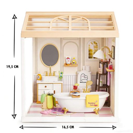 Интерьер Конструктор-румбокс Ванная комната Mini House 8009-MH серии , со светом (1803932)
