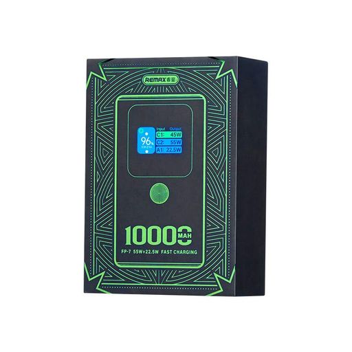 Павербанк Remax FP-7 10000 мАг до 55Вт USB-C USB-A PD QC Сірий (2282) (1804229)